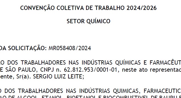 Convensão Trabalhista 2024-2026
